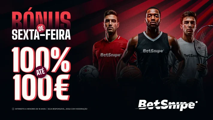 Bónus de sexta-feira Betsnipe 100% até 100€ | promocode PICKMANIA