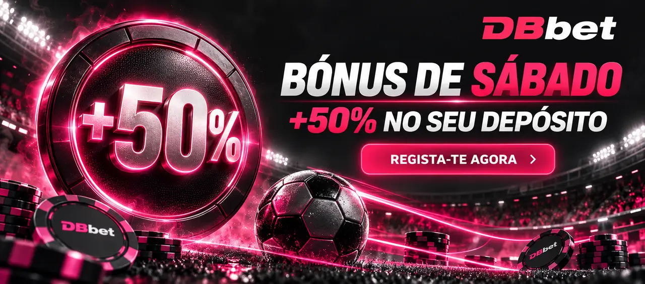 Bónus de sábado da DB Bet, 50% do depósito até €100