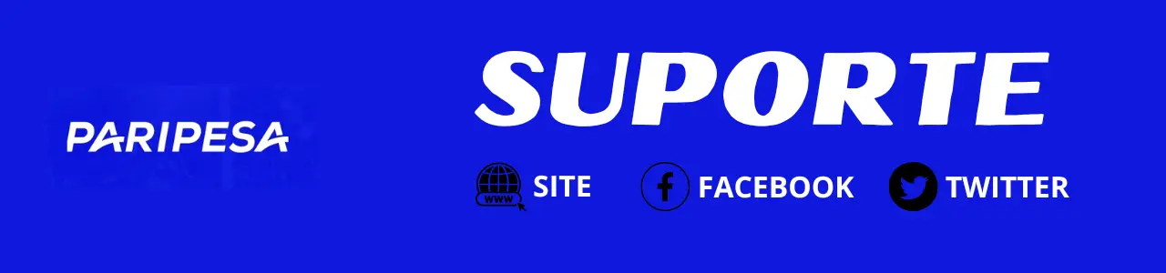 Suporte ao cliente Paripesa: chat em direto e contactos no website
